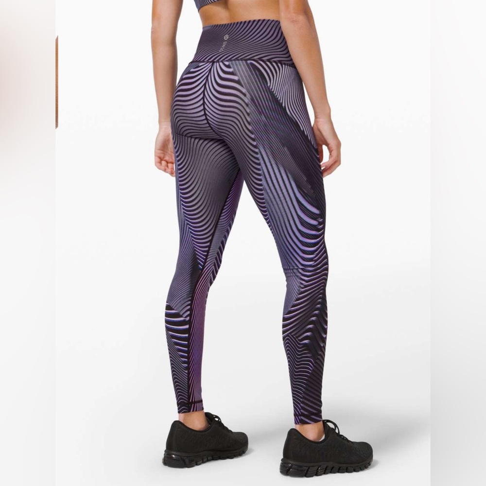 Lululemon Seawheeze 2020 Wunder Under High-Rise Tights in Fast Lane Purple Multi